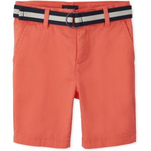 imageThe Childrens Place Boys Belted Chino ShortsBlood Orange