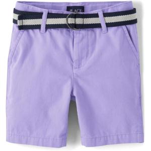 imageThe Childrens Place Boys Belted Chino ShortsPetal Purple