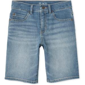 imageThe Childrens Place Boys Stretch Denim ShortsBooth Wash