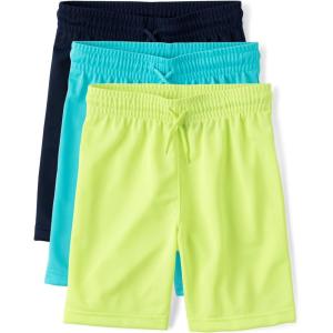 imageThe Childrens PlaceBoysAthletic Basketball ShortsAqua 3PackLarge