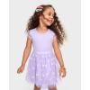 imageThe Childrens Place Baby Girls and Toddler Short Sleeve Dressy DressesLoveable Flower Mesh