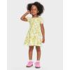 imageThe Childrens Place Baby Girls and Toddler Short Sleeve Dressy DressesSmocked Yellow Floral