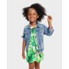 imageThe Childrens Place Baby Girls and Toddler Sleeveless Dressy DressesTropical Renew Blue
