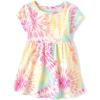 imageThe Childrens Place Baby Girls and Toddler Short Sleeve Casual Skater DressesCosmos