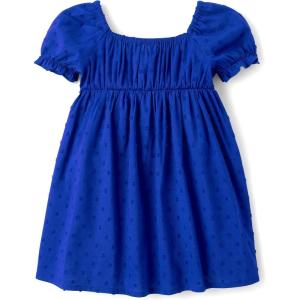 imageThe Childrens Place Baby Girls and Toddler Short Sleeve Dressy DressesRenew Blue
