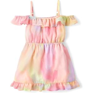 imageThe Childrens Place Baby Girls and Toddler Sleeveless Dressy DressesCameo Rainbow