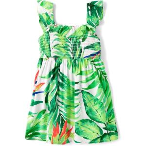 imageThe Childrens Place Baby Girls and Toddler Sleeveless Dressy DressesTropical Renew Blue