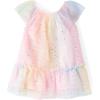 imageThe Childrens Place Baby Girls and Toddler Short Sleeve Dressy DressesBright Pink Rainbow