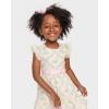 imageThe Childrens Place Baby Girls and Toddler Short Sleeve Dressy DressesBunny Floral