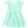 imageThe Childrens Place Baby Girls and Toddler Short Sleeve Dressy Special Occasion DressesMellow Aqua Lace