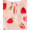 imageThe Childrens Place babygirls And Toddler Everyday Summer RompersStrawberryRed 2pack
