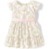 imageThe Childrens Place Baby Girls and Toddler Short Sleeve Dressy DressesBunny Floral