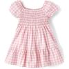 imageThe Childrens Place Baby Girls and Toddler Short Sleeve Dressy Special Occasion DressesPink Gingham Puff Sleeve