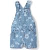 imageThe Childrens Place babygirls And Toddler Girls Denim ShortallsPeony Print Wash