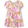 imageThe Childrens PlaceBabyGirlsand Toddler Casual Everyday Short Sleeve DressesBunnys Tail Floral12 Months18 Months