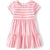 imageThe Childrens PlaceBabyGirlsand Toddler Casual Everyday Short Sleeve DressesCosmos Stripe12 Months18 Months