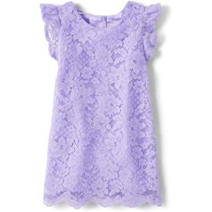 imageThe Childrens Place Baby Girls and Toddler Short Sleeve Dressy Special Occasion DressesPetal Purple Lace