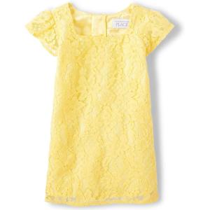 imageThe Childrens Place Baby Girls and Toddler Short Sleeve Dressy Special Occasion DressesSun Valley Lace