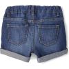 imageThe Childrens Place Baby Girls Roll Cuff Denim Shortie ShortsSage Wash