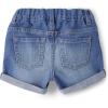 imageThe Childrens Place Baby Girls Roll Cuff Denim Shortie ShortsSage Wash