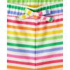 imageThe Childrens Place Baby Girls and Toddler Assorted Knit ShortsFruit Stripe 3pack