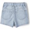 imageThe Childrens Place Baby Toddler Girls Denim Shortie ShortsLightWhitePink 3pack