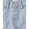 imageThe Childrens Place Baby Toddler Girls Denim Shortie ShortsLightWhitePink 3pack