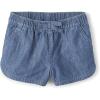 imageThe Childrens Place Baby Girls and Toddler Pull On Chambray ShortsRose Wash