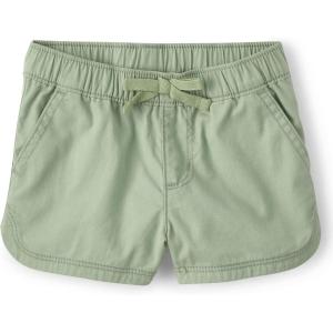 imageThe Childrens Place Baby Girls and Toddler Pull On Chambray ShortsSoft Fern
