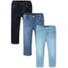 imageThe Childrens Place Baby Girls and Toddler Multipack Basic Super Skinny JeansBlueberry WashRoyal Blue WashBlue Jay Wash 3pack