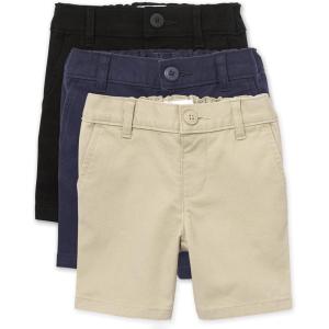imageThe ChildrenS Place BabyGirls And Toddler Girls Chino ShortsBlackSandyTidal 3 Pack
