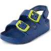 imageThe Childrens Place Baby Boys and Toddler Everyday Double Buckle Slide Sandals with BackstrapBlue