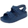 imageThe Childrens Place Baby Boys and Toddler Everyday Double Buckle Slide Sandals with BackstrapDk Blue