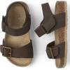 imageThe Childrens Place Boys Baby Toddler Casual Adjustable Double Buckle Flat Sandals SlideBrown