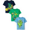 imageThe Childrens Place Baby Boys Dinos Short Sleeve Graphic T ShirtDino Construction 3pack