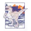 imageThe Childrens Place Boys Short Sleeve Graphic TShirts MultipackDino FightT RexDino 3pack