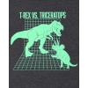 imageThe Childrens Place Boys Short Sleeve Graphic TShirts MultipackDino FightT RexDino 3pack