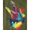 imageThe Childrens Place Boys Short Sleeve Graphic TShirts MultipackPositiveAlligatorDino 3pack
