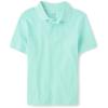 imageThe Childrens Place Boys Short Sleeve Pique PoloMellow Aqua