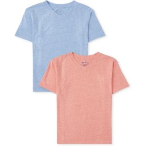 imageThe Childrens Place Boys Short Sleeve Knit TShirtsBlueRed 2pack