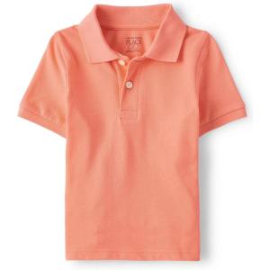 imageThe Childrens Place Boys Short Sleeve Pique PoloSummer Dawn