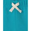 imageThe Childrens Place Baby Girls and Toddler Tie Front Denim Pull On ShortsYellow SkyHampton Red Navy 4pack