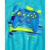 imageThe Childrens Place Boys Active Performance Short Sleeve TShirtAtlantis Blue