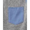 imageThe Childrens Place Boys Short Sleeve Layering TeesBlueLt Blue StripeWhiteGrey 4pack