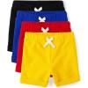 imageThe Childrens Place Baby Girls and Toddler Tie Front Denim Pull On ShortsMulticolor 4pack