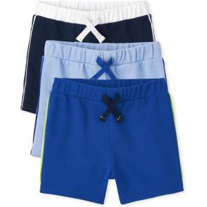 imageThe Childrens Place Baby Girls and Toddler Tie Front Denim Pull On ShortsBlue 3pack