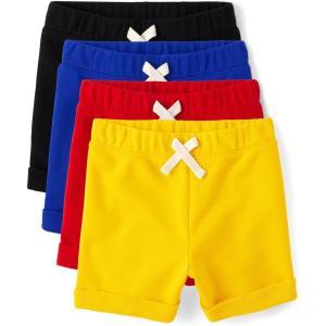 imageThe Childrens Place Baby Girls and Toddler Tie Front Denim Pull On ShortsMulticolor 4pack