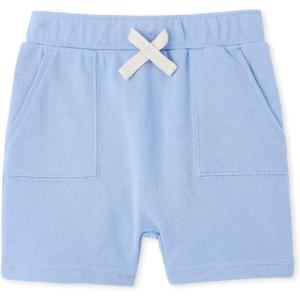 imageThe Childrens Place Baby Girls and Toddler Tie Front Denim Pull On ShortsSky