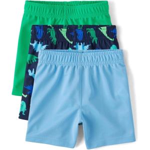 imageThe Childrens Place Baby Toddler Boys Athletic Basketball ShortsAtomic Blue 3pack