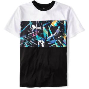 imageThe Childrens Place Boys Active Performance Short Sleeve TShirtGraphic Splatter
